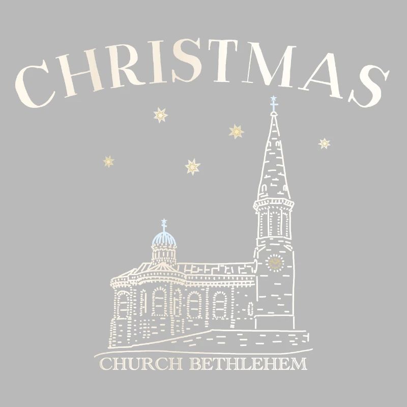 Weihnachtskirche Bethlehem Zeichnung