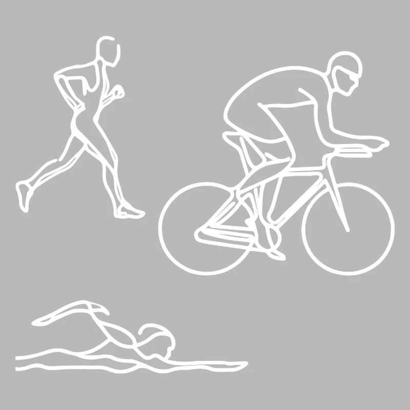 Triathlon Drawing
