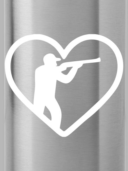 Herz-Jagd – Jäger-Silhouetten-Design