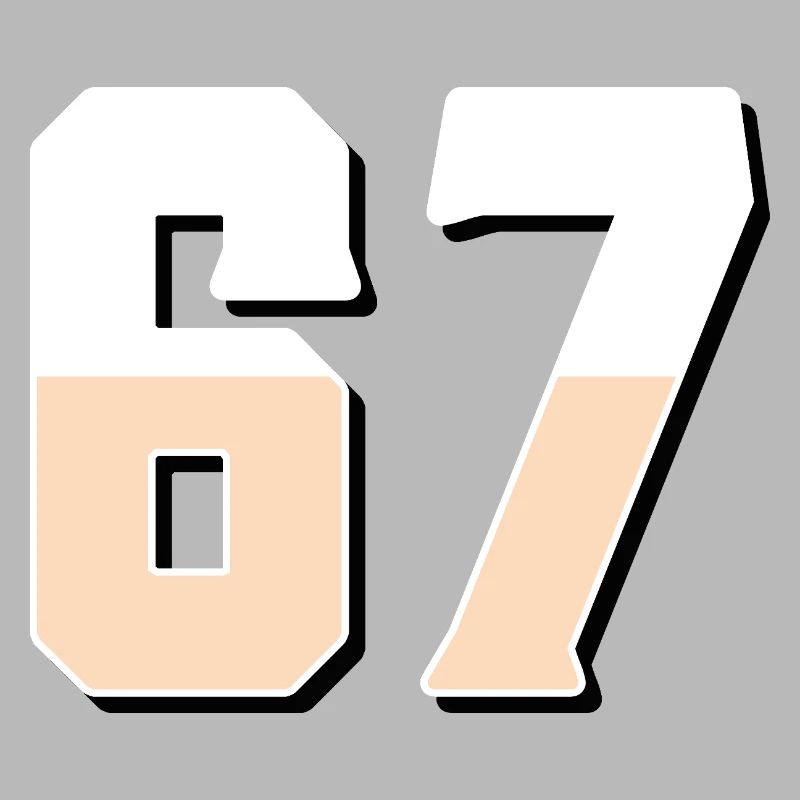 6 7 – Trendy minimalist text design,