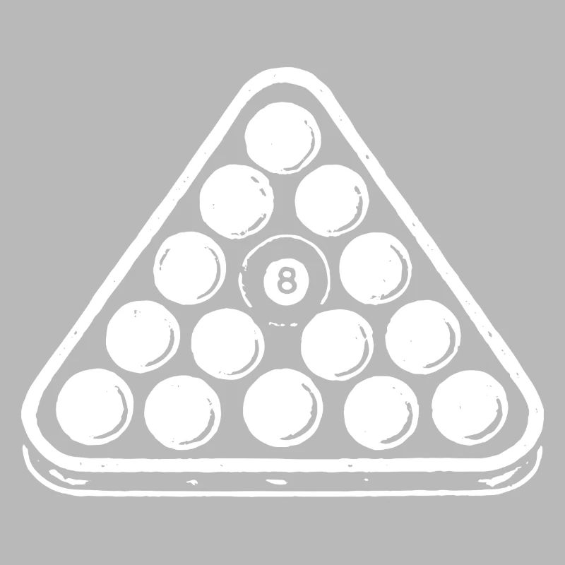 Eight Ball, Billiard Rack, Billiard Player Gift
