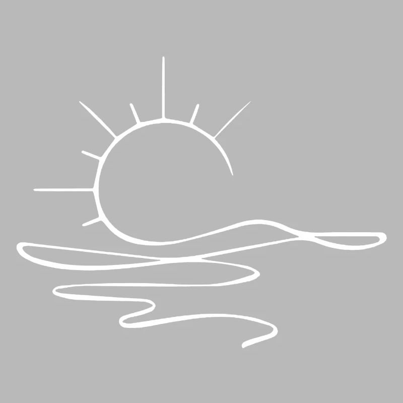 Sunset Sketch (White)