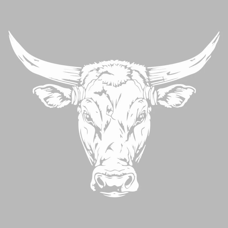 Stierkopf Silhouette Design