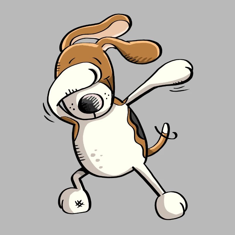Funny Dab Dance Beagle Dog Comic Gift