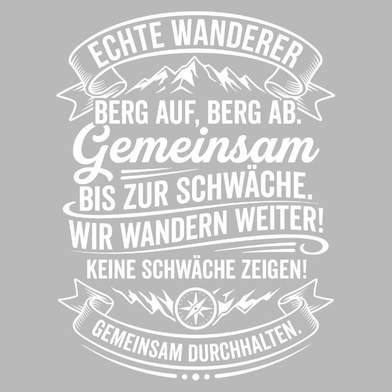 Echte Wanderer Gemeinsam Weiter