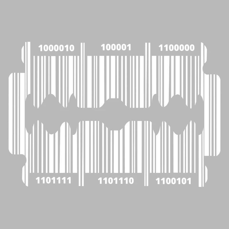 Razor blade with code