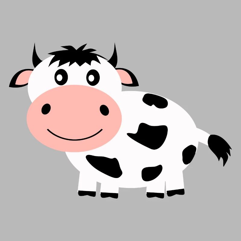 Cow black and white comic