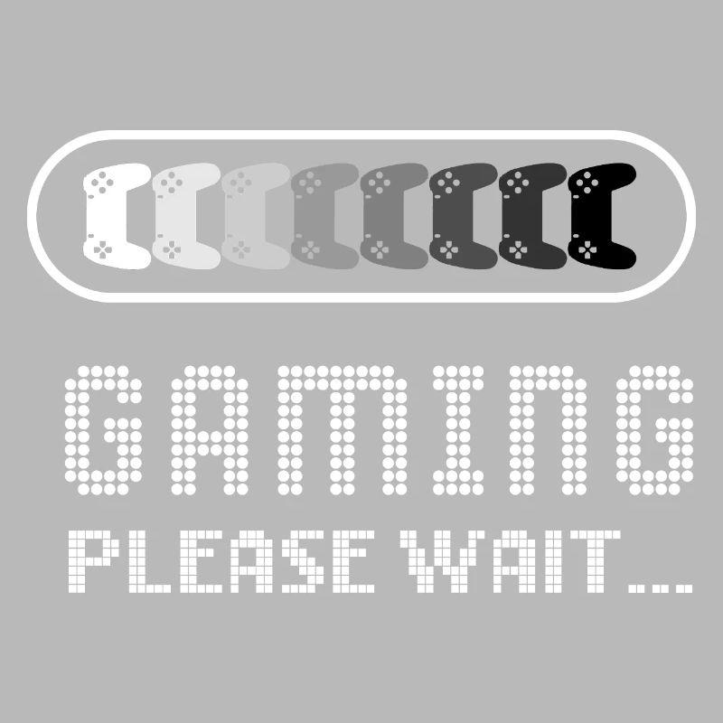Gaming Please Wait – Funny Gamer Loading Tee