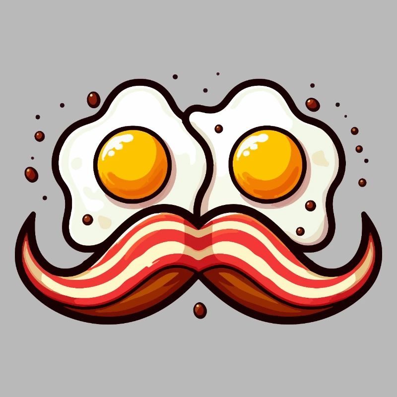 Retro Egg Mustache