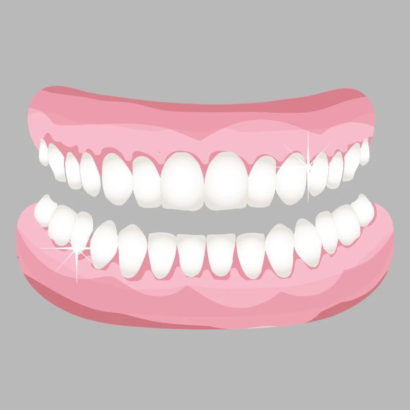 bright teeth with sparkling clean teeth