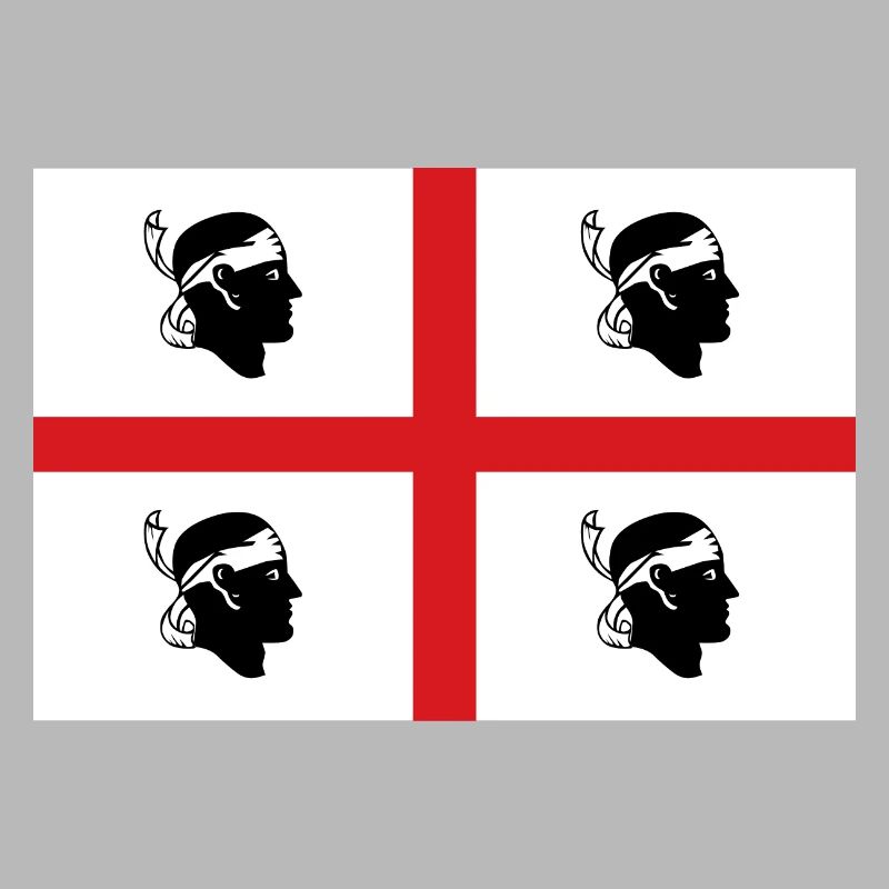 drapeau d’autocollant de Sardaigne autocollant drapeau Sardaigne