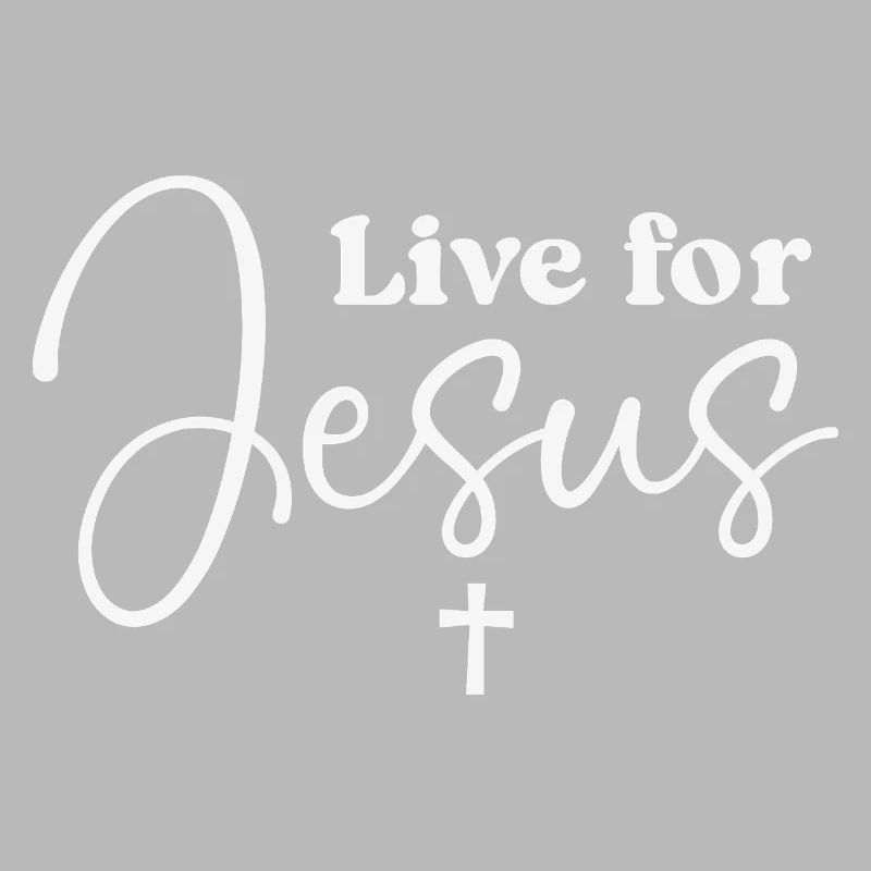 Live for Jesus Script Typography