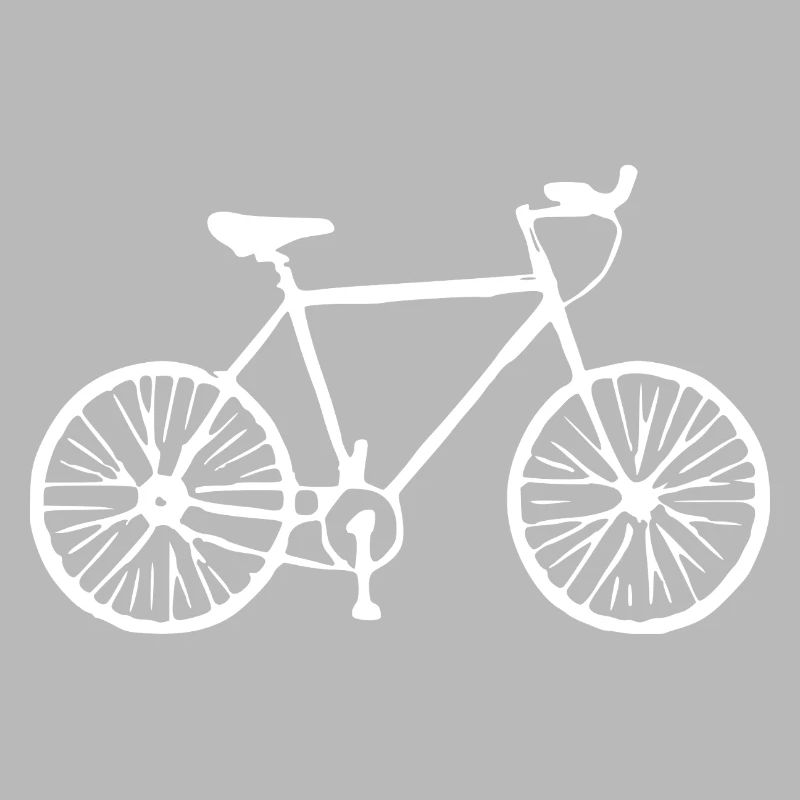 Bicycle white gift cyclist