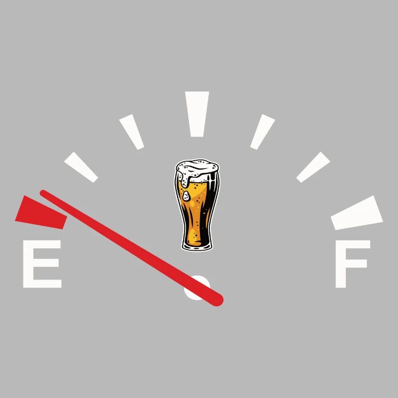 Beer speedometer beer display beer is empty