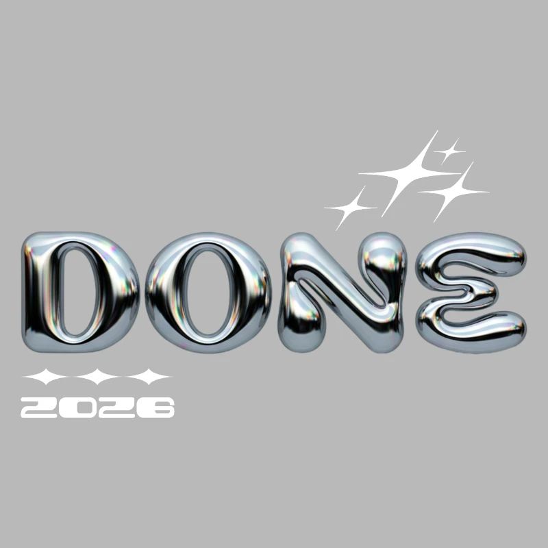 Finished 2028 Chrome Bubble Design