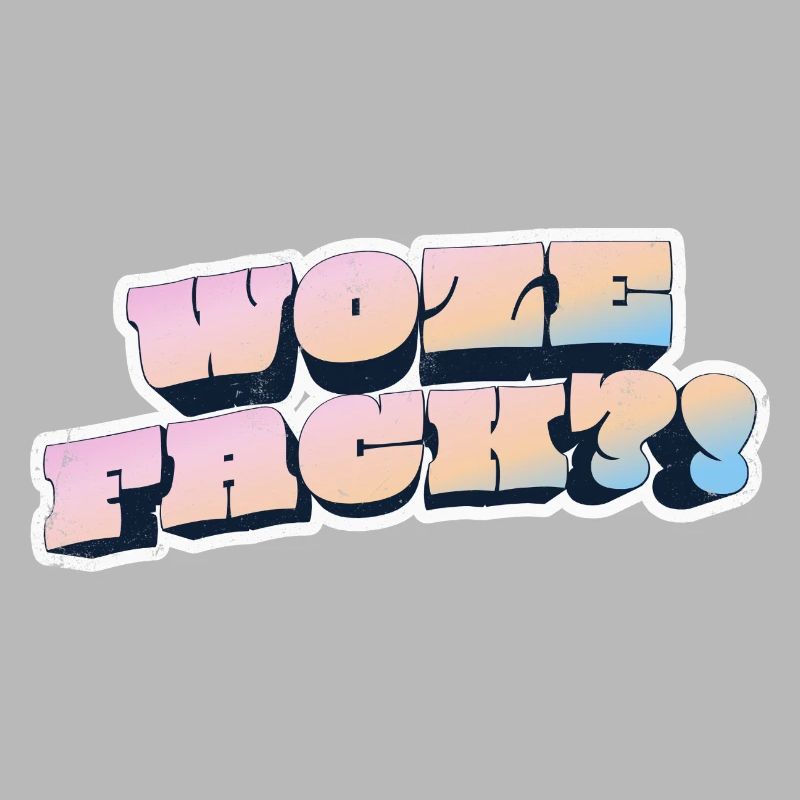 Wow Face Pastel Graffiti Style
