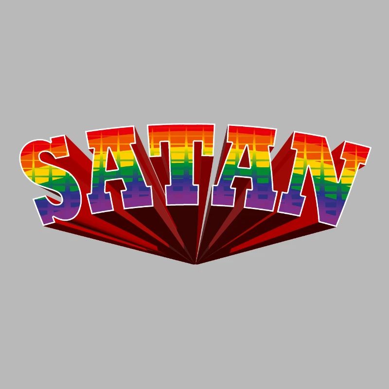 Satan Rainbow Text