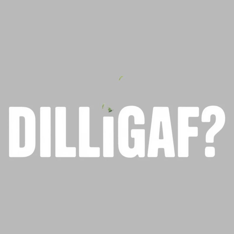 DILLIGAF Humor Saying Sarcasm Statement