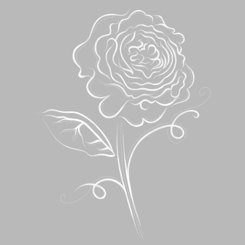 Rose fleur blanc élégant