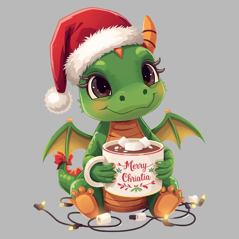 Dragon de Noël Chaleureux