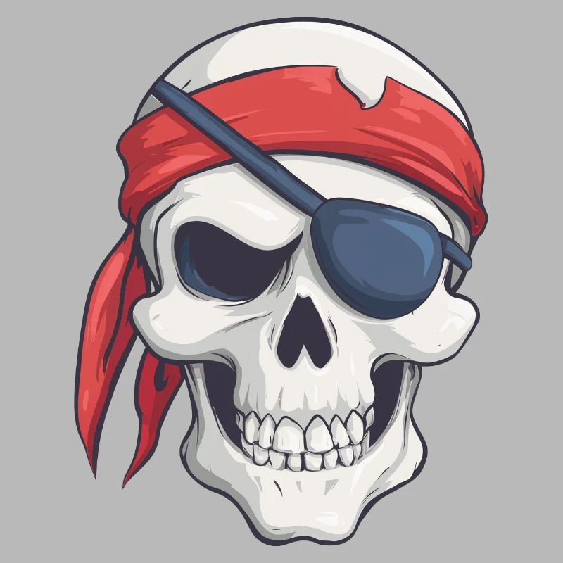 Pirate avec bandana et cache-œil