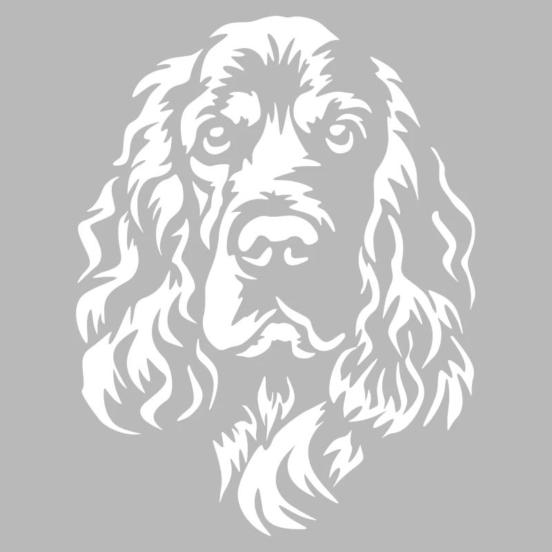 Englischer Cocker Spaniel Kopf "Black Edition"