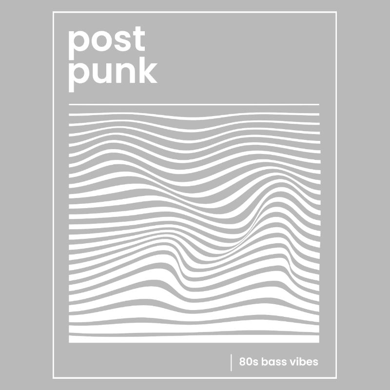 Affiche de motifs post-punk wave