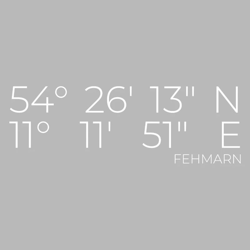 Coordinates Fehmarn