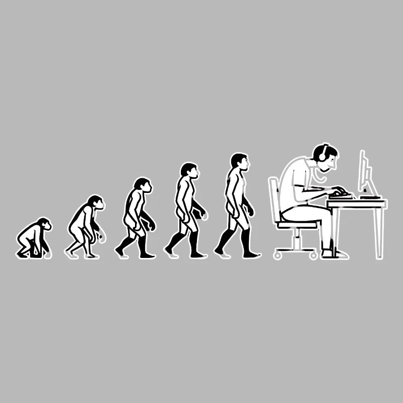 L’évolution s’arrête à l’ordinateur – Conception de l’humour