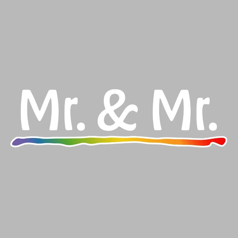 Regenbogen Mr and Mr schwule Hochzeit