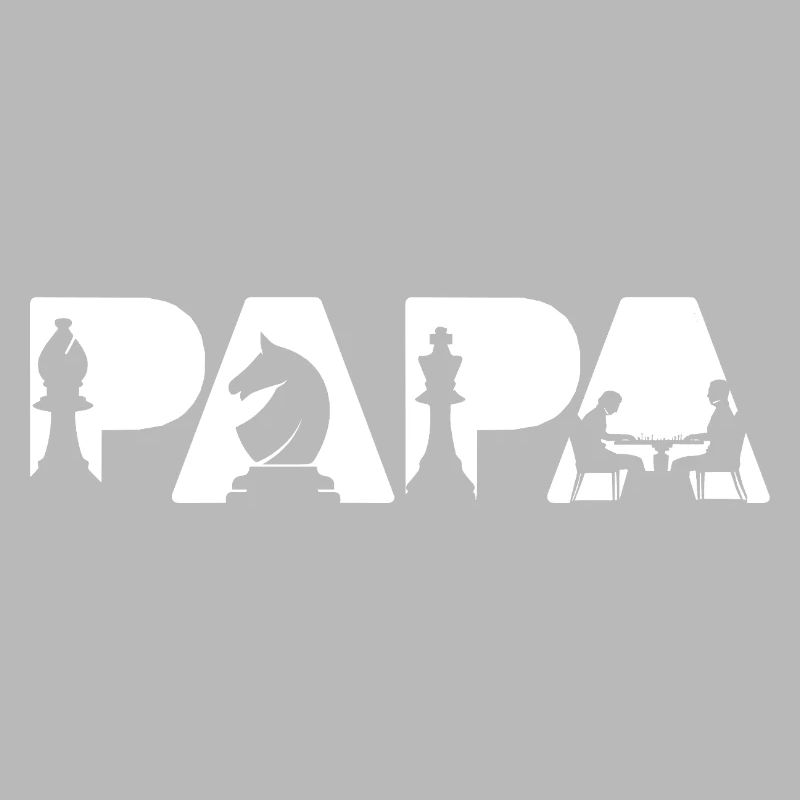 Papa Chess Player Board Game Dad Chess Dad