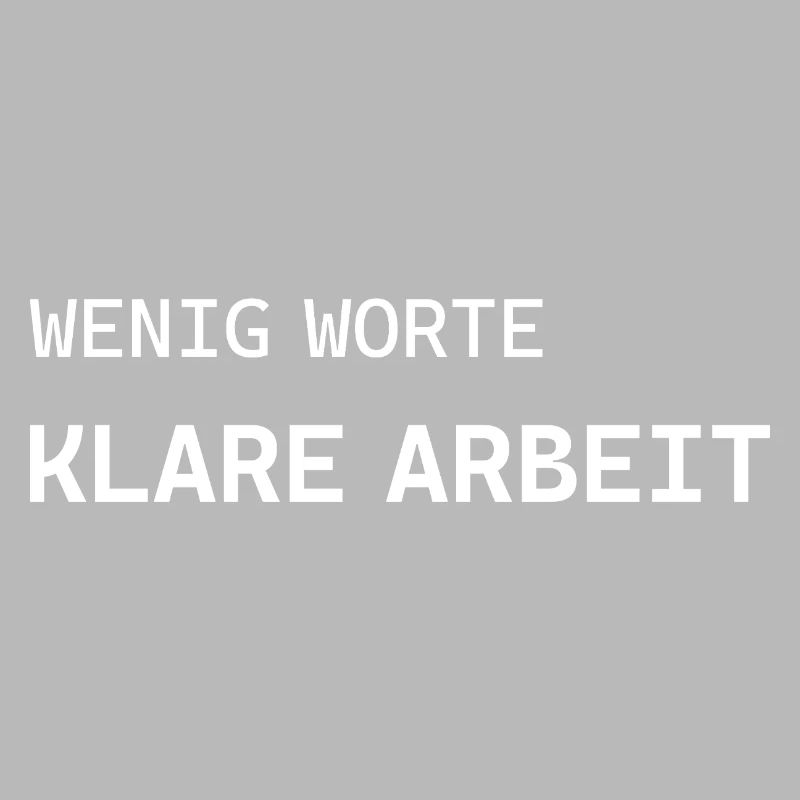 Quelques mots. Travail clair.