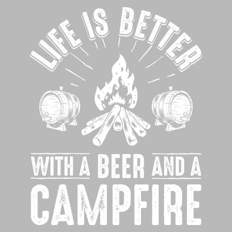 Lagerfeuer-Bierabend-Grafik
