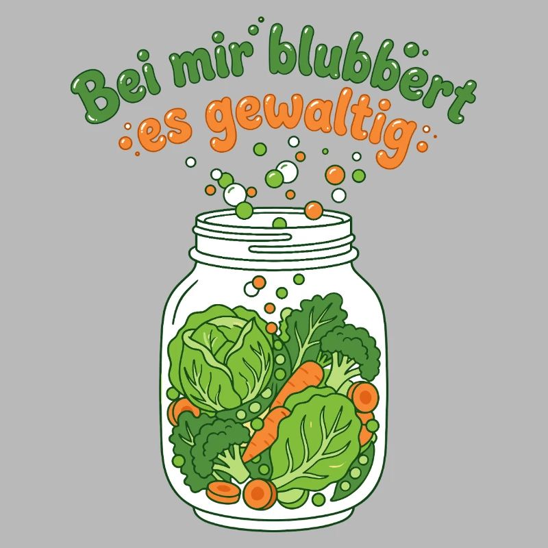 Fermentation Vegetable Mason Jar Bubbling