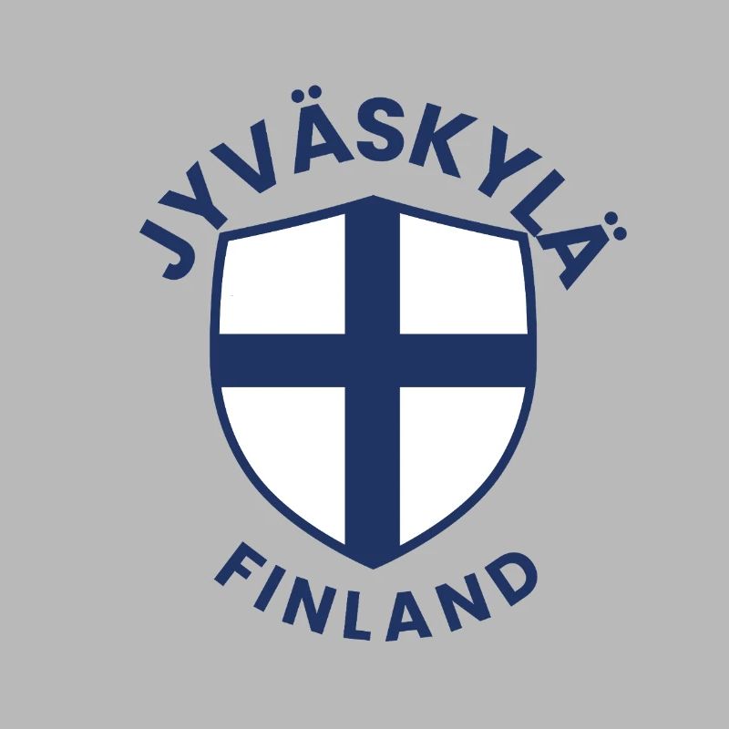 Finnish shield emblem with cross