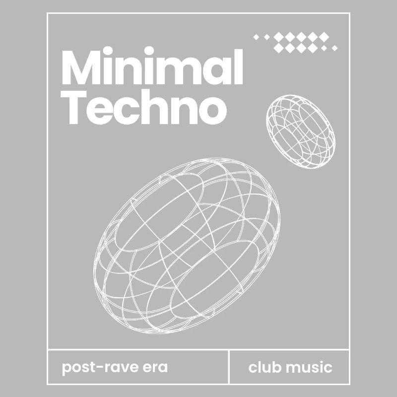 Minimal-Techno-Musik-Sphären-Design