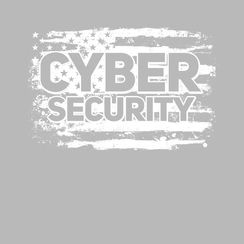 Cybersécurité USA Flag IT Computer