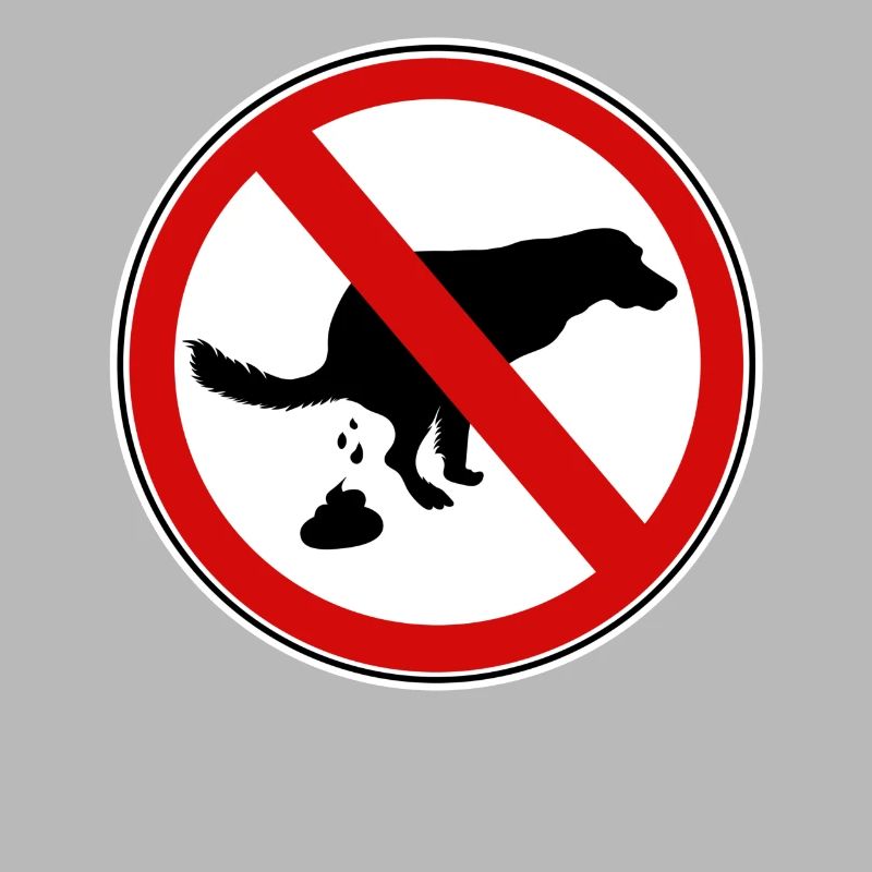 Hunde scheiße Verbotsschild