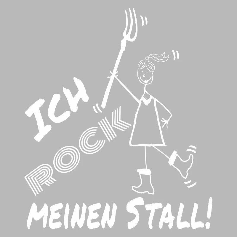 Frau Mistgabel Stall witzig