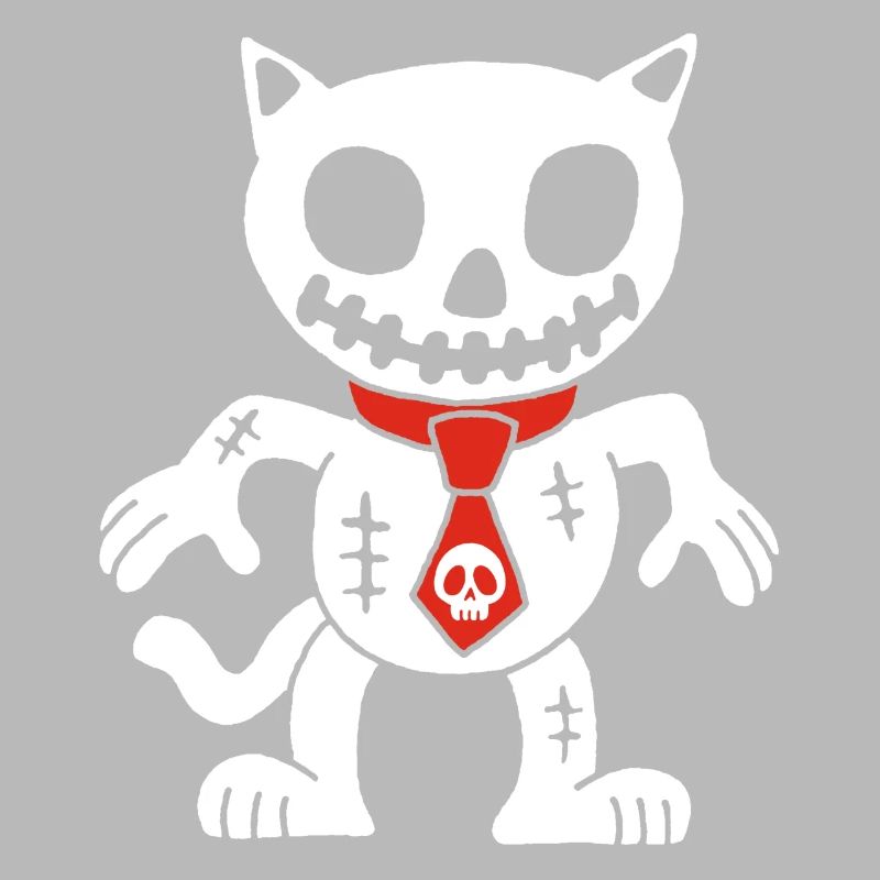 Chat blanc poupée vaudou