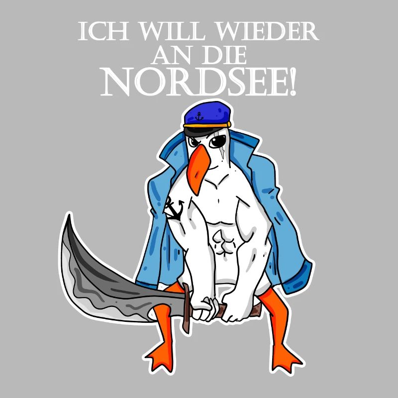 Nordsee Plattdeutsch Spruch Moin Möwe
