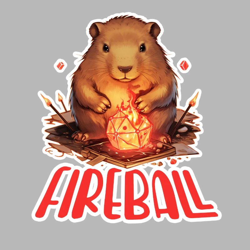 Capybara Mage – Conception de RPG boule de feu