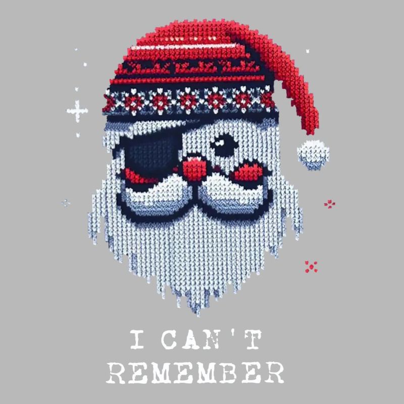Weihnachtsmann mit Augenklappe Strickmuster