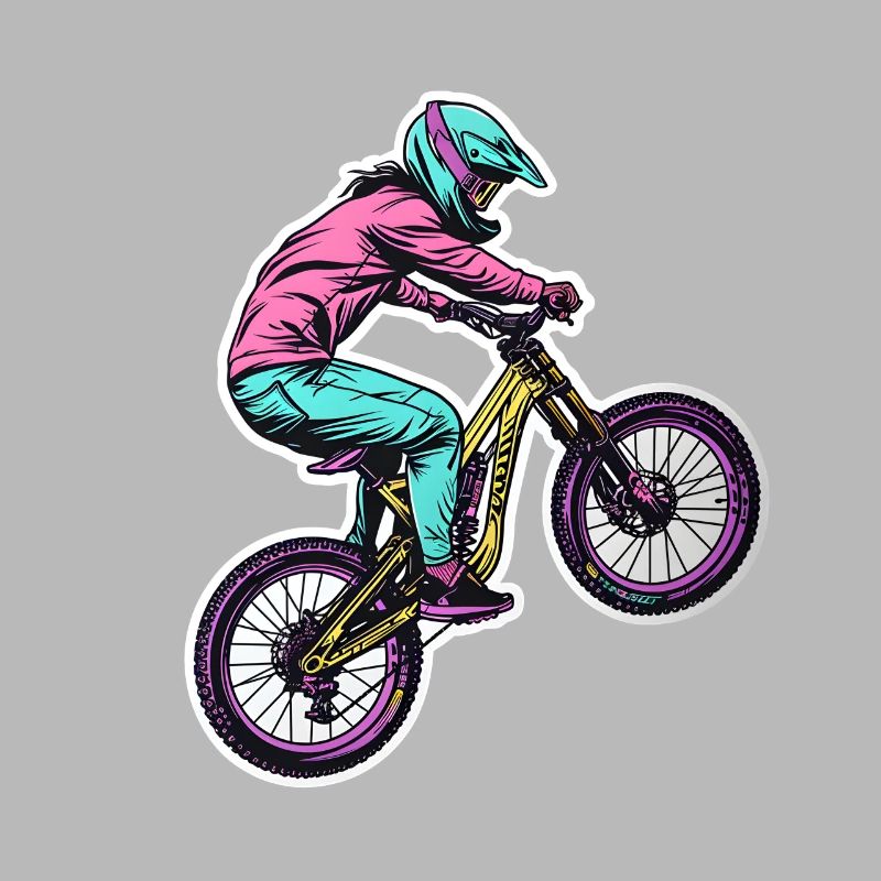 Mountain biker