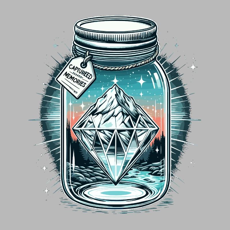 Diamant Eisberg im Einmachglas