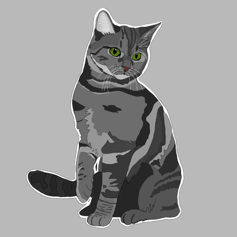 Graue Katze