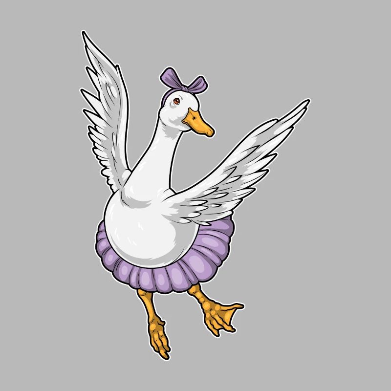 Canard Ballerine Ballet Danse