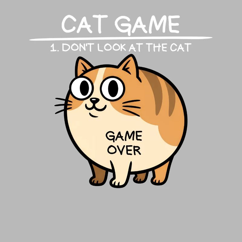 Jeu de chat Ne regarde pas le chat drôle de chat