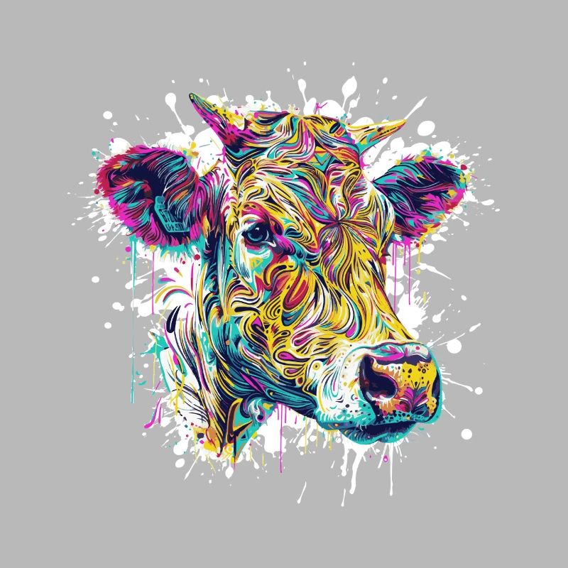 Cow Paint Splash