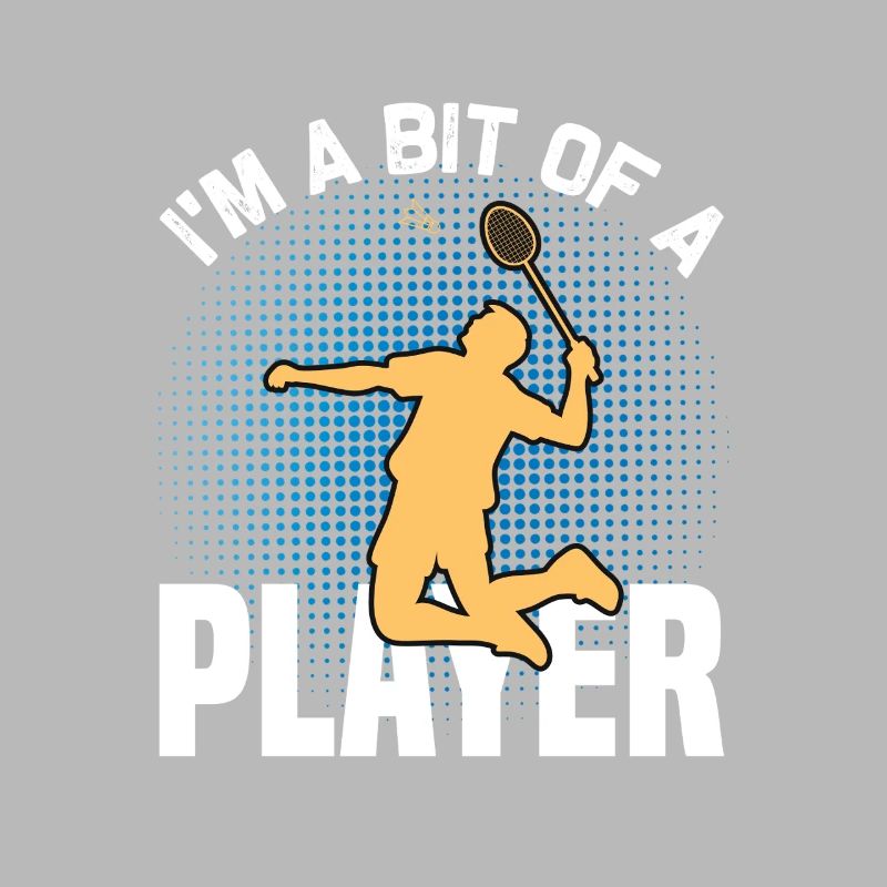 Badminton Design - Ein kleiner Badmintonspieler 